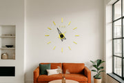 ZH408-GOLD-3D-WALL CLOCK-DIY CLOCK